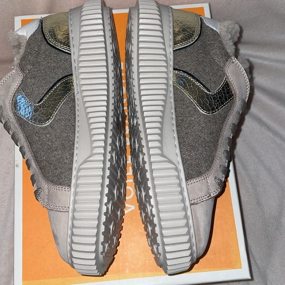 NWT VOILE BLANCHE Lipari Geniune Shearling Lined Sneaker - Picture 12 of 14